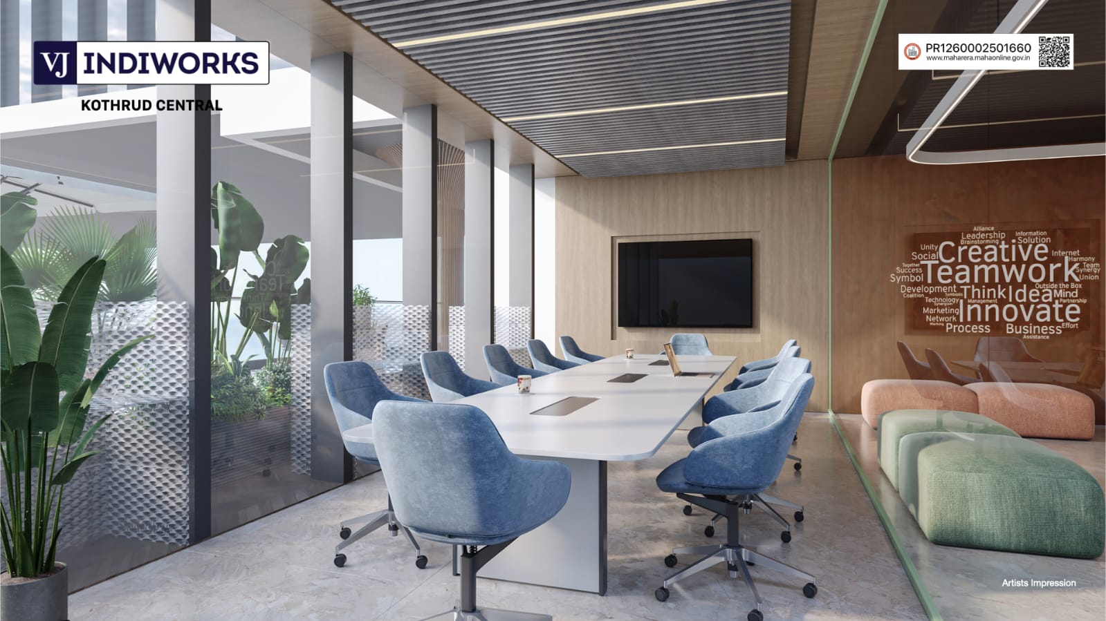 VJ Indiworks Kothrud Central | Premium Office Spaces in Pune Conference Room