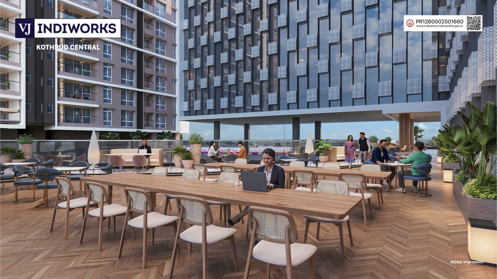 VJ Indiworks Kothrud Central | Premium Office Spaces in Pune Premium HQ Floor Plan